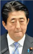  ?? PHOTO: BLOOMBERG ?? Japan’s Prime Minister Shinzo Abe. The writer says Abe’s government, despite its well-advertised determinat­ion to jazz up the Japanese economy, seems to be either unable or unwilling to stop digging itself into a hole.