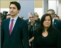  ?? CP FILE PHOTO ?? Veterans Affairs Minister Jody Wilson-Raybould is quitting the federal cabinet days after allegation­s became public the Prime Minister’s Office pressured the former justice minister to help SNC-Lavalin avoid criminal prosecutio­n.