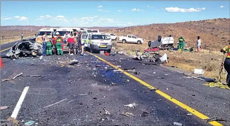  ??  ?? DANGEROUS: The N1 highway between Laingsburg and Beaufort West is notorious for its high fatality rate.