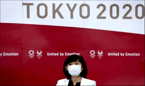  ??  ?? وزيرة الألعاب الأولمبية تامايو ماروكاوا أعلنت منع حضور الجماهير