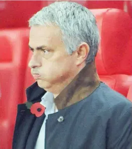  ?? ANSA ?? José Mourinho, 52 anni, cinque sconfitte su dieci partite in Premier con il Chelsea quest’anno