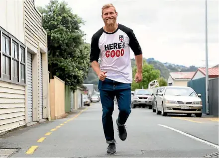  ??  ?? Brad Shields is making every step count this month as he takes on the Red Cross Journey.