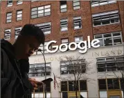  ?? MARK LENNIHAN/AP FILE ?? Google has had a footprint in New York City for more than two decades; it is the company’s largest location outside California. Its 1.7 million-square-foot Hudson Square campus is on the Hudson River.