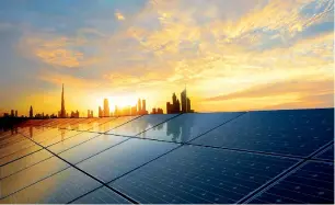  ?? —Wam file ?? Al Shams solar plant in Dubai is one among the many green initiative­s of the government to reduce carbon emissions and thus control climate change and global warming.