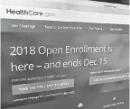  ?? JON ELSWICK/AP ?? Twenty states filed a lawsuit in February to have the health care act – also called Obamacare – declared unconstitu­tional.