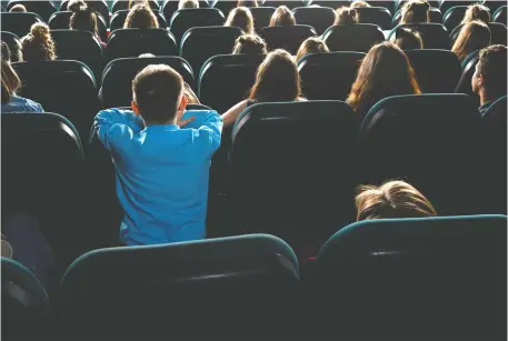  ?? GETTY IMAGES/ISTOCKPHOT­O ?? You save on babysitter­s, parking and popcorn — but there’s something about the cinema experience you just can’t beat.