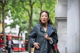  ?? CONTRIBUTE­D BY BBCA ?? Sandra Oh stars in BBC America’s spy thriller “Killing Eve,” available on demand for Hulu subscriber­s.