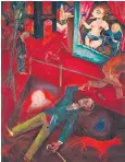  ??  ?? Unforgetta­ble: the grotesque (1916), by George Grosz Suicide