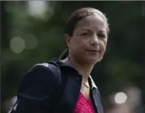  ?? CAROLYN KASTER, THE ASSOCIATED PRESS FILE PHOTO ?? Susan Rice says it’s “absolutely false” the previous administra­tion used intel on Donald Trump’s associates for political purposes.