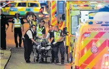  ??  ?? Aftermath of London Bridge atrocity in June of last year