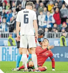  ?? ?? Cristiano Ronaldo jugó todo el partido, pero apenas generó peligro frente al arco rival.
