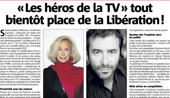  ?? (Photos DR) ?? Brigitte Fossey. Bernard Montiel.