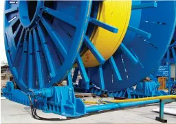  ??  ?? Sparrows Group’s under-roller is believed to be the first of the design and capacity in the marketplac­e.