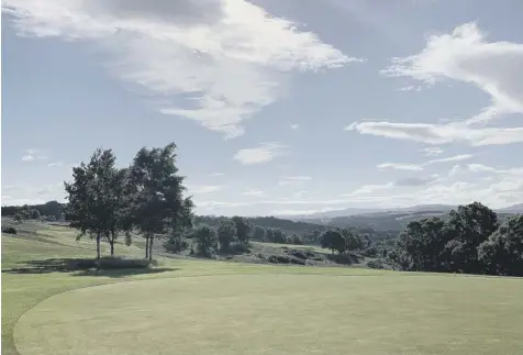  ??  ?? 0 The course at Dollar, which sits in the Ochil Hills, has been re-opened by Harviestou­n Estate as a nine-holer as opposed to 18.