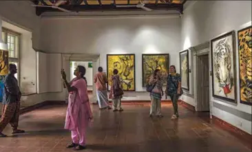  ??  ?? Below: At the David Hall Art Gallery, you’ll find exhibition­s by global artists, Sufi musical performanc­es and more