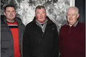  ??  ?? Charlevill­e supporters, the Ryans, Brendan, Tommy and Jimmy pictured at Croke Park Hotel on Sunday.