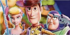  ?? Disney / Pixar ?? Bo, Woody and Buzz are back in “Toy Story 4.”