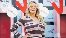  ?? AFP ?? Tensiones. Stormy Daniel, la actriz porno y ex amante de Trump.