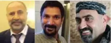  ?? TORONTO POLICE PHOTOS ?? Project Houston has been investigat­ing the disappeara­nces of Majeed Kayhan, left, Skandaraj Navaratnam and Abdulbasir Faizi since 2012.