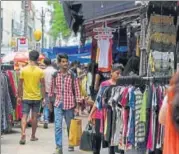  ?? HT PHOTO ?? Shopkeeper­s said their main challenge was clearing old stocks, which had old maximum retail price mentioned on them.