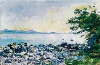  ?? (SIK-ISEA ZURICH) ?? «Le Léman vu de Lutry», 1891, collection privée.