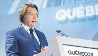  ?? PAUL CHIASSON THE CANADIAN PRESS FILE PHOTO ?? Quebecor president and CEO Pierre Karl Péladeau is reigniting efforts to buy Transat with Air Canada’s deal now in jeopardy.