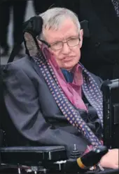  ?? JOEL RYAN / INVISION / AP ?? The late Stephen Hawking, who was the world’s longest surviving