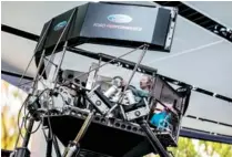  ??  ?? Ford showcased new innovation­s at 2017 North American Internatio­nal Auto Show with the company’s first-ever live augmented reality presentati­ons letting customers see underneath sheet metal with an interactiv­e virtual demo.