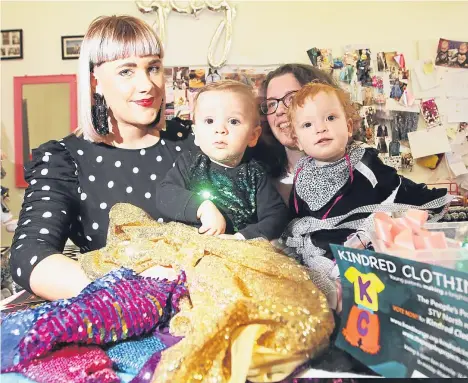  ??  ?? A DUNDEE community project, which is vying for up to £50,000 National Lottery funding, has attracted support from a local fashion designer.
Mother-of-one Samantha Paton, 28, of Isolated Heroes, is backing Kindred Clothing, created by and for young...