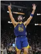  ?? THE ASSOCIATED PRESS ?? The Warriors' Klay Thompson has had a championsh­ip or bust attitude this season.