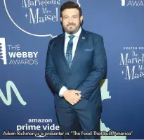  ?? ?? Adam Richman is a presenter in “The Food That Built America”