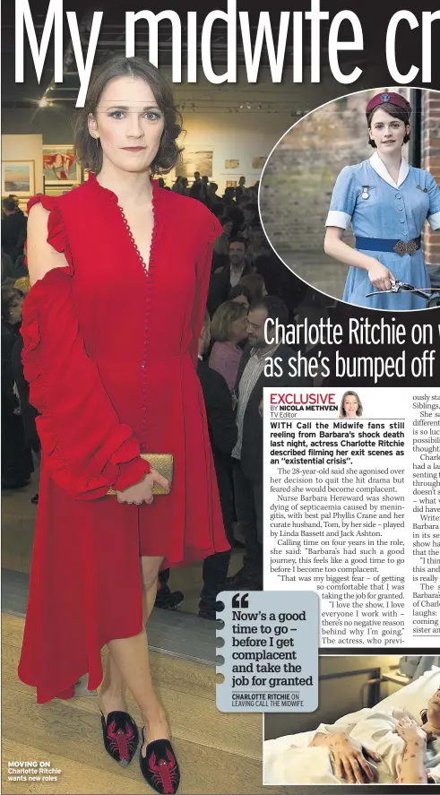  ??  ?? MOVING ON Charlotte Ritchie wants new roles