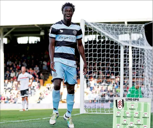  ?? PICTURES: Action Images ?? HAPPY HOOP: Idrissa Sylla celebrates scoring the second goal for QPR