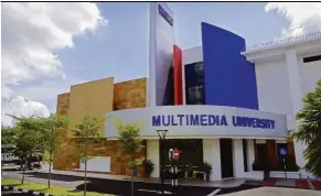  ??  ?? MMU’s Nusajaya campus exclusivel­y delivers the Cinematic Arts programme, which provides students a solid foundation in content creation.