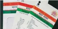  ?? - File photo ?? DATABASE: Aadhaar, a biometric identifica­tion card with over 1.1 billion users, is the world’s biggest database.