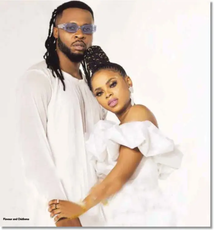 ??  ?? Flavour and Chidinma