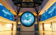  ??  ?? The Sphere area in the atrium is being given a technologi­cal makeover with the introducti­on of a small dome on which environmen­tal films will be projected, while it will also host workshops for children.