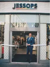  ??  ?? Peter Jones opening the new-look Jessops store