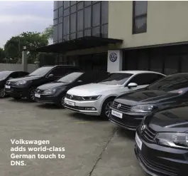  ??  ?? Volkswagen adds world-class German touch to DNS.