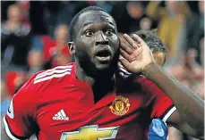  ?? /Reuters ?? Shout-out: Romelu Lukaku has been in prolific scoring form since joining Man United from Everton … here he celebrates a goal against his former club.