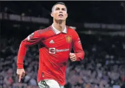  ?? ?? Cristiano Ronaldo, jugador del United.