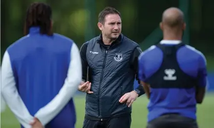  ?? Photograph: Tony McArdle/Everton FC/Getty Images ?? Frank Lampard says his Everton players are all ‘fighting in the same direction’ amid relegation battle.