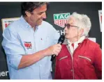  ??  ?? Angela Besana Gagliardi ha compito cento anni al timone del Dufour 39 VizCaya di Rinaldo Santi. Ha vinto a Santa Margherita il premio Evergreen.