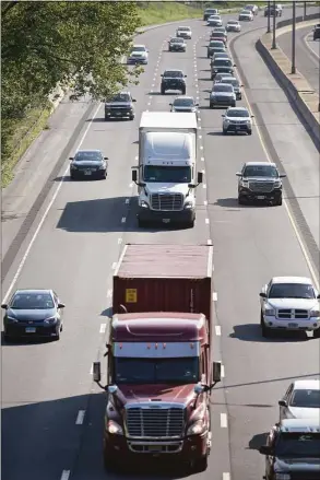  ?? H John Voorhees III / Hearst Connecticu­t Media file photo ?? Traffic on Interstate 84 in Danbury. After COVID dashed many holiday plans the past two years, AAA predicts Thanksgivi­ng in Connecticu­t and beyond will be among the most traveled since 2000.