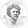  ??  ?? The Bess Truman coin, which debuts today, is one in a series of First Spouse Gold Coins from the U.S. Mint. The obverse features Truman’s likeness. The reverse shows a locomotive wheel moving along railroad tracks, representi­ng her support for husband...