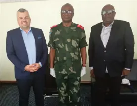  ?? ?? RecruitGia­nt has obtained permission to operate in the Democratic Republic of the Congo following meetings in Kinshasa between RecruitGia­nt’s CEO Tomas Mikaluaska­s and senior Congolese officials including Jean Marc Kabund, president of the Union for Democracy and Social Progress