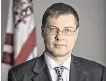  ??  ?? Call: EC’s Valdis Dombrovski­s