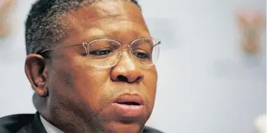  ?? PICTURE: PHANDO JIKELO ?? FIGHTING BACK: Minister of Sport Fikile Mbalula told a media briefing yesterday that South Africa is not hiding the truth about Fifa’s match-fixing allegation­s and bribery.