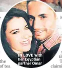  ??  ?? IN LOVE With her Egyptian partner Omar