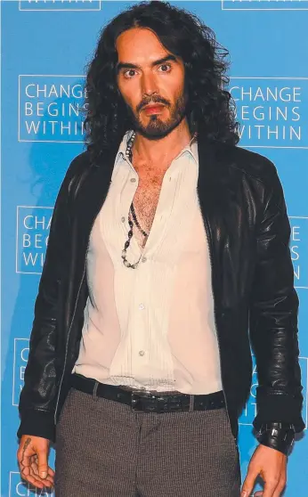  ?? ?? Russell Brand has hit out at sexual assault claims made against him. Picture: AFP